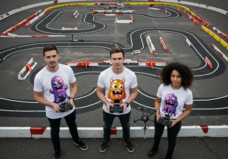 Squadre di corse di droni