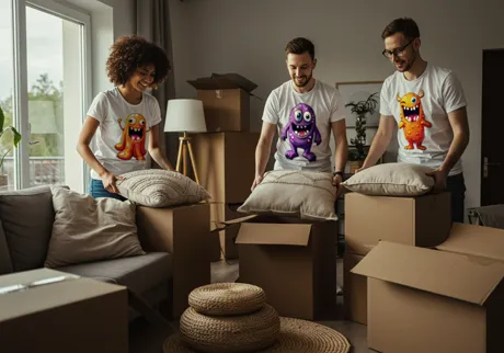 Squadre per feste di inaugurazione della casa